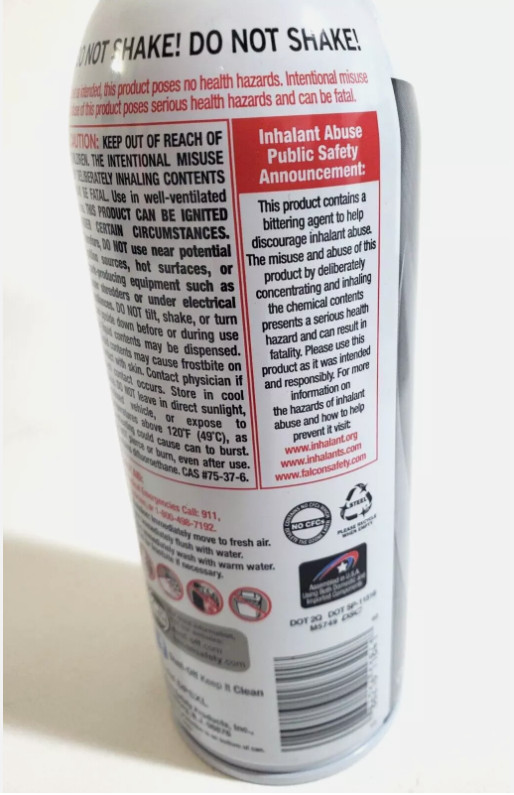 Falcon Dust-Off Compressed Computer Gas Duster 10 oz 12 Pack