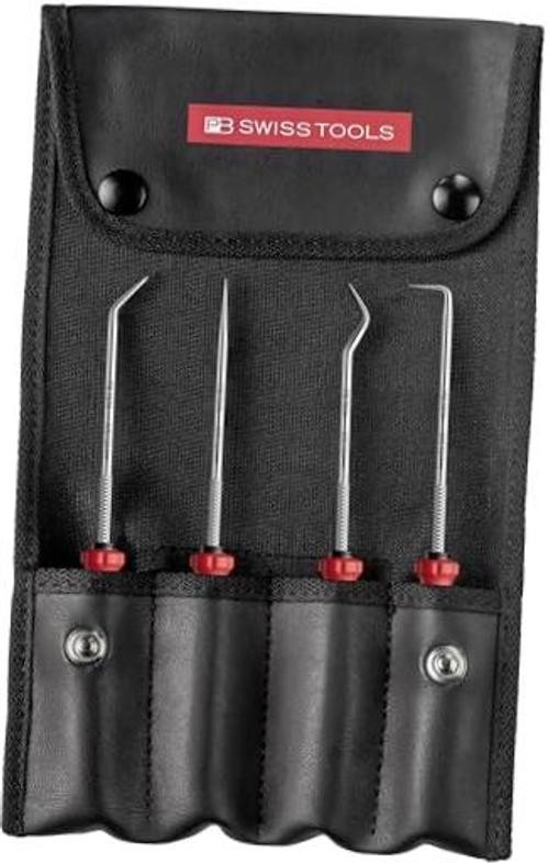 Mini Pick Tool Set PB 38681.Set CBB | 100% Swiss Made | 4-Piece SwissGrip Evo