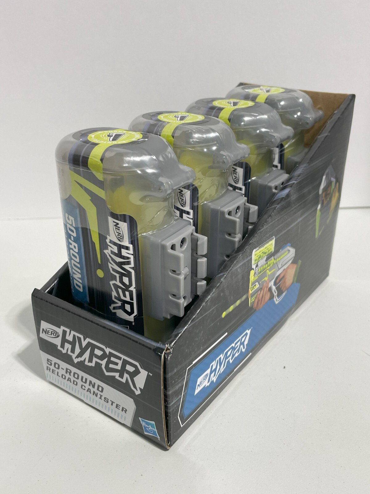 Nerf Hyper 50-Round Refill Reload Canister - 4 Pack Rounds [Total Rounds = 200]