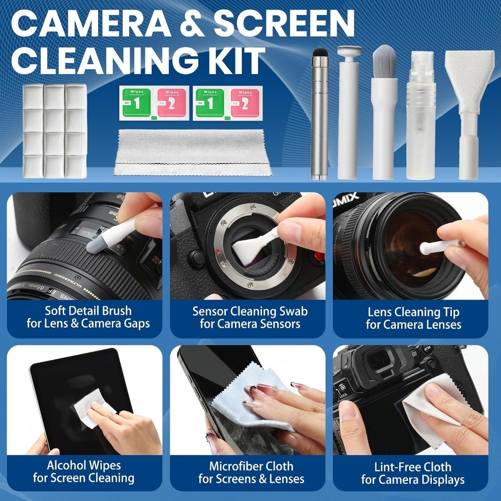 Upgraded 47PCS Phone Cleaning Kit, AirPod & iPhone Cleaner, Electronics Cleaning
