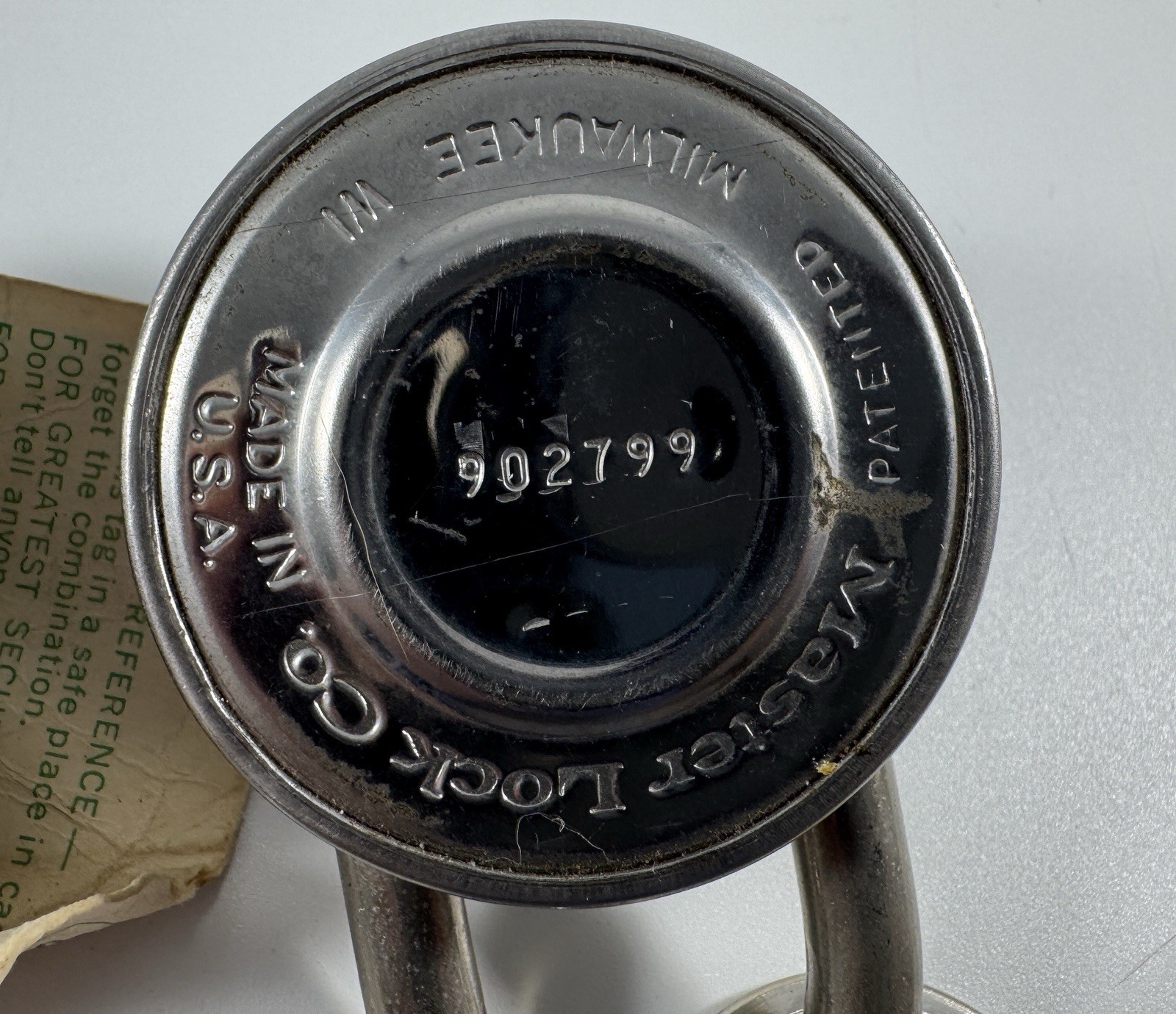 Two Pack Master Case Hard Combination Locks with Combinations