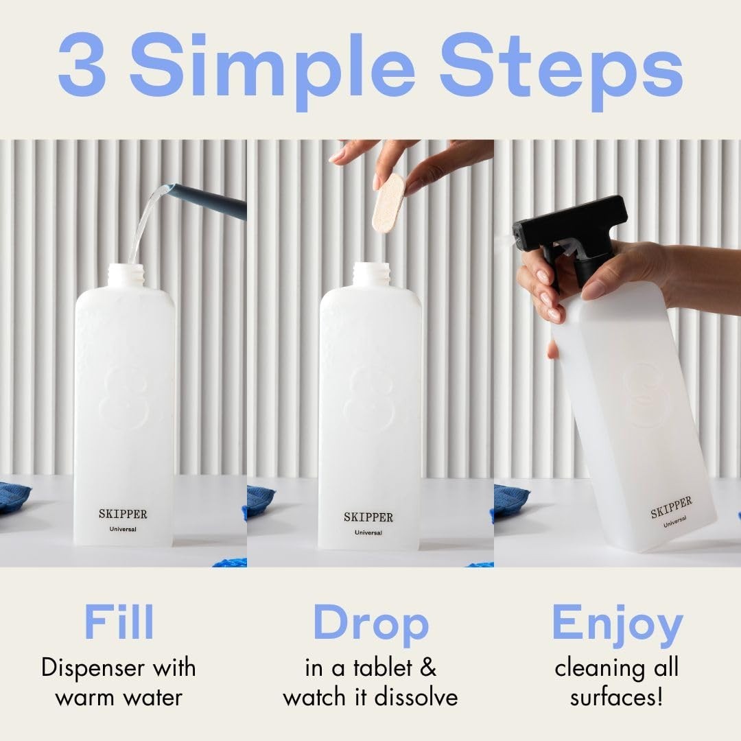 All-Purpose Multi-Surface Cleaner Tablets - 12 Pack, Non-Toxic, Lime & Clementin