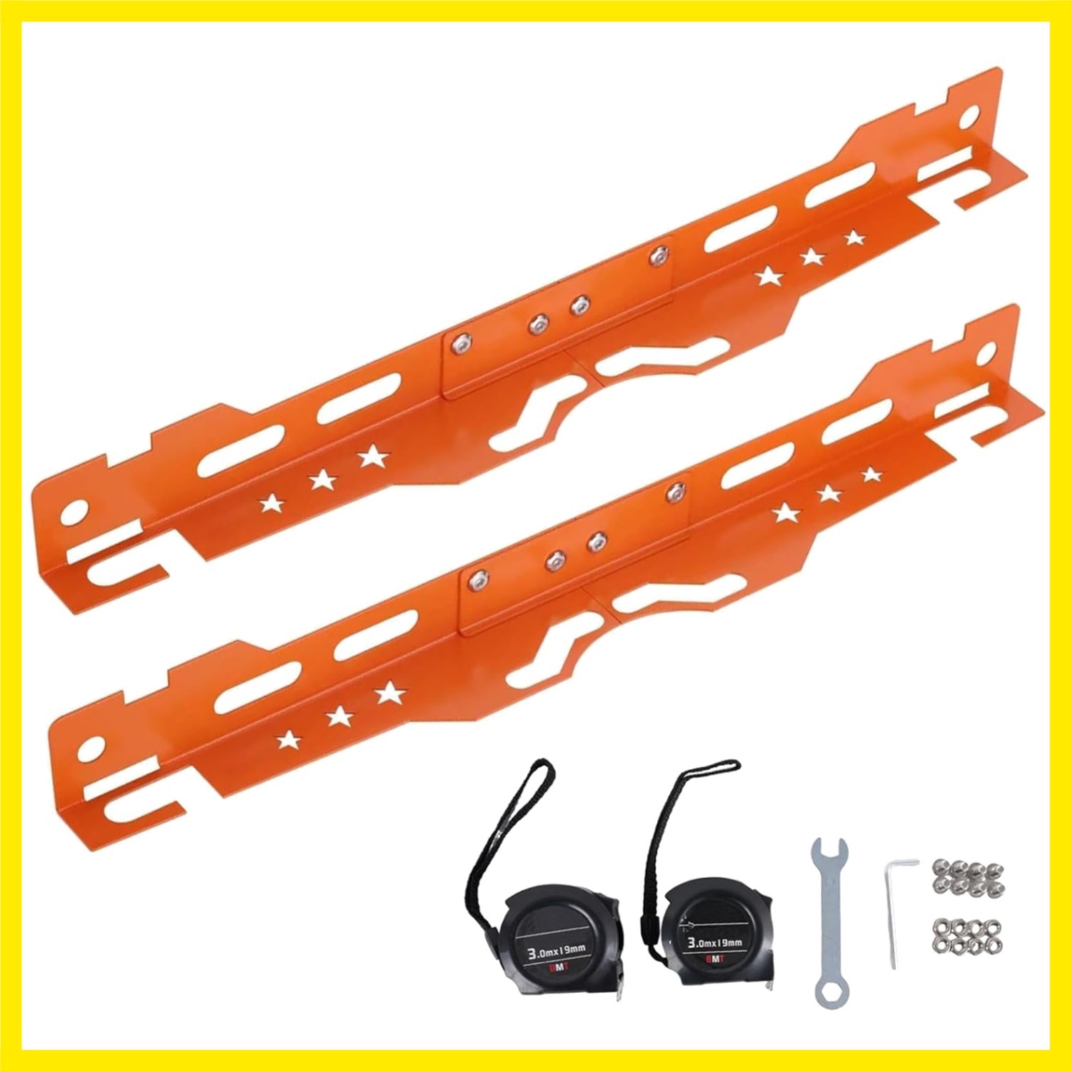 Wheel Alignment Tool with 2 Tape Measures Wrench | Rust-proof stainless. Meas...