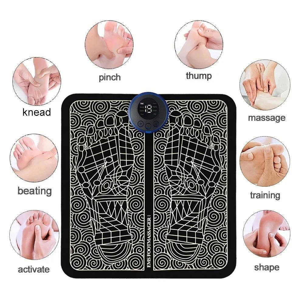 Electric Foot Massager Pad Muscle Massage Relaxation Trainer for Massage Fitness