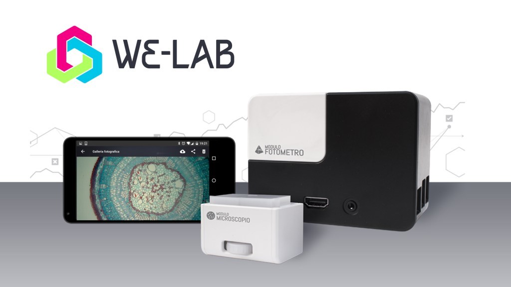 We-Lab Mobile Science Lab (microscope+photometer connected on app)