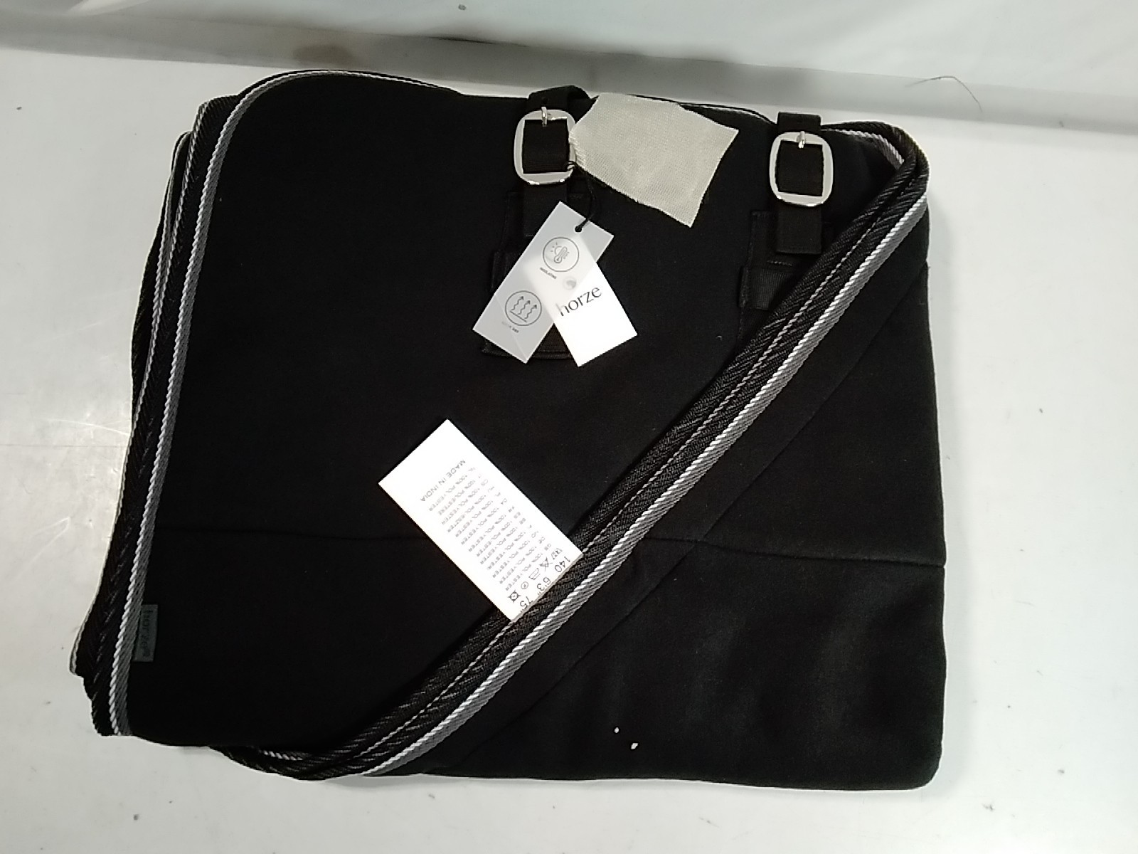Horze Kiel Fleece Cooler Horse Blanket US Size 75" Black