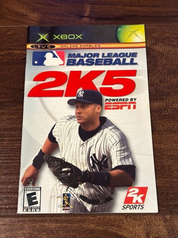 Major League Baseball 2K5 MLB 2005 05 Jeter XBOX Instruction Manual Only