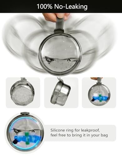 Leakproof Denture Case & Soaking Cup - Waterproof Storage Box for False Teeth, R