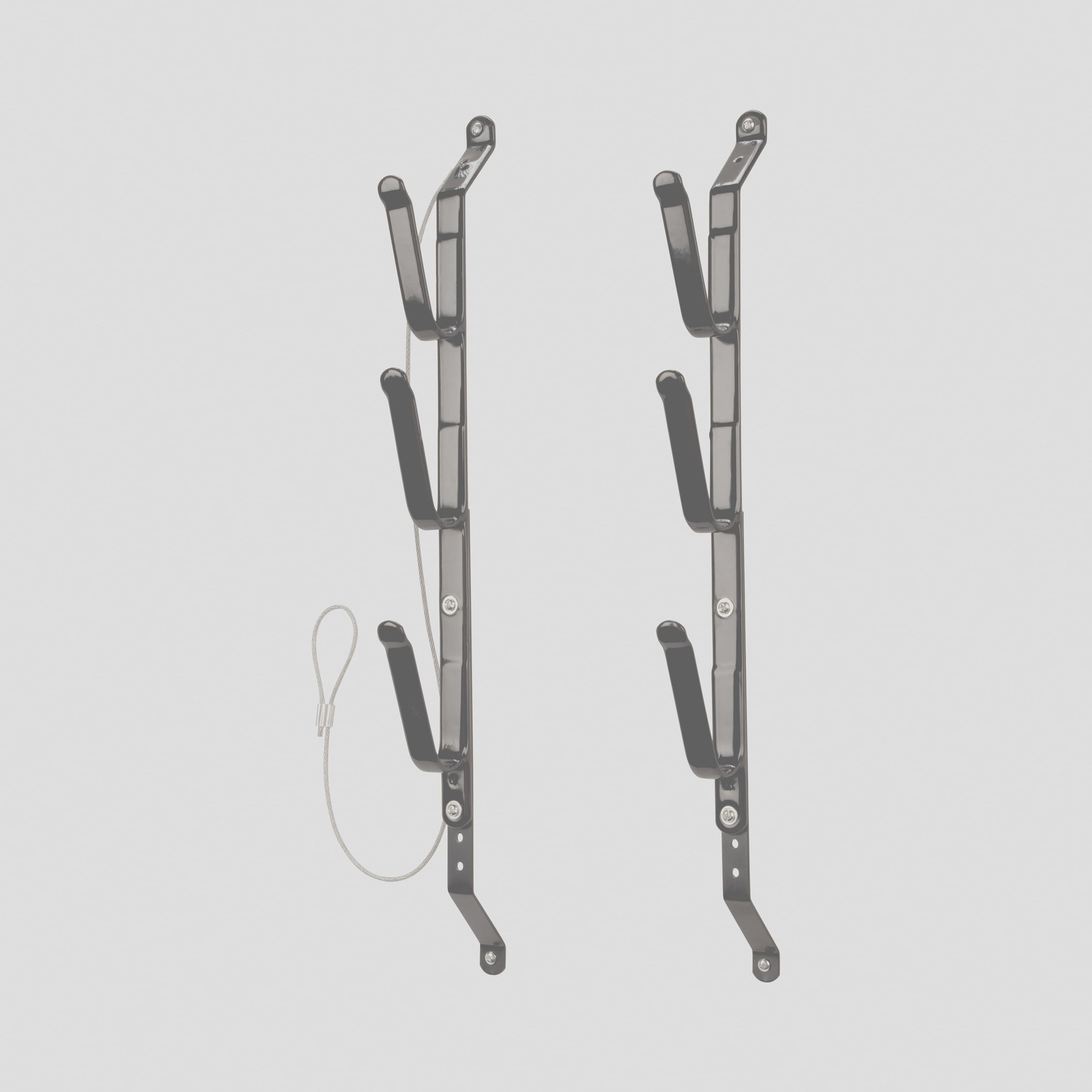 Steel Three Firearm Locking Truck Window Rack, Fits Most Rifles, Black