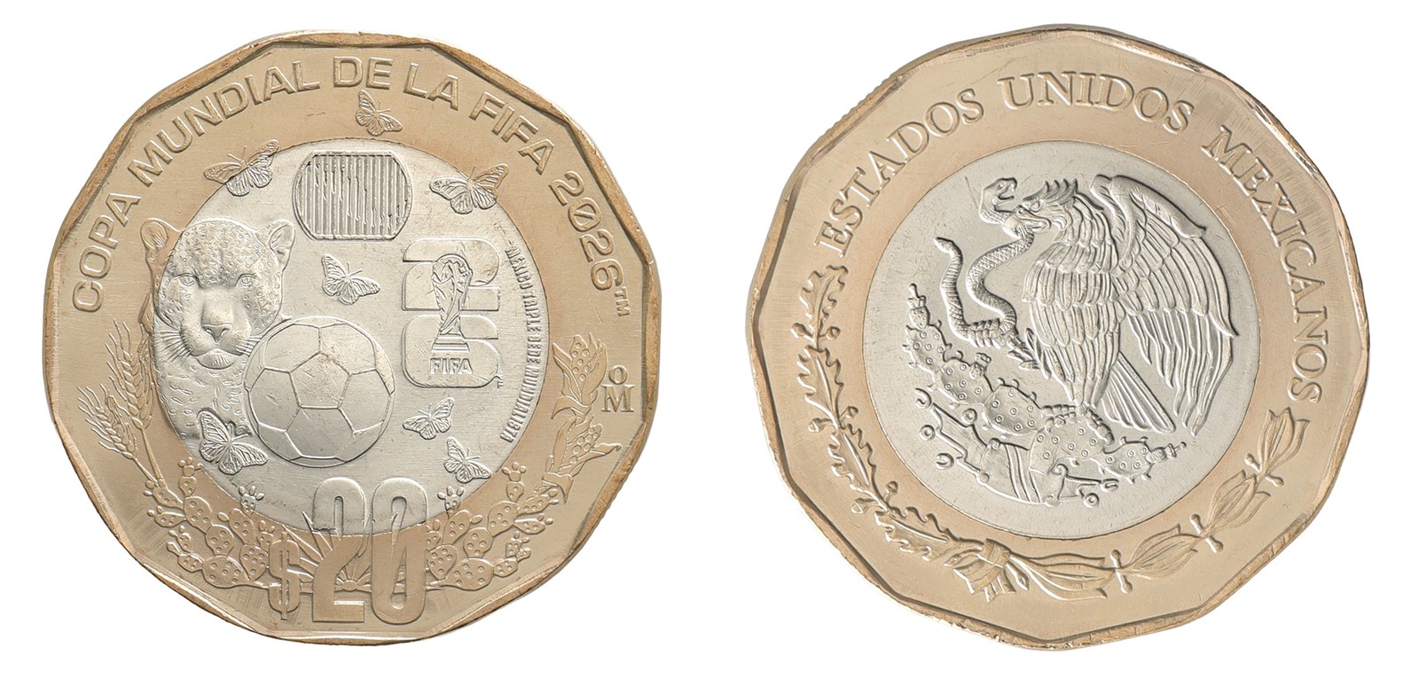 Mexico 20 Pesos, 2026, N #581110, Mint, Commemorative