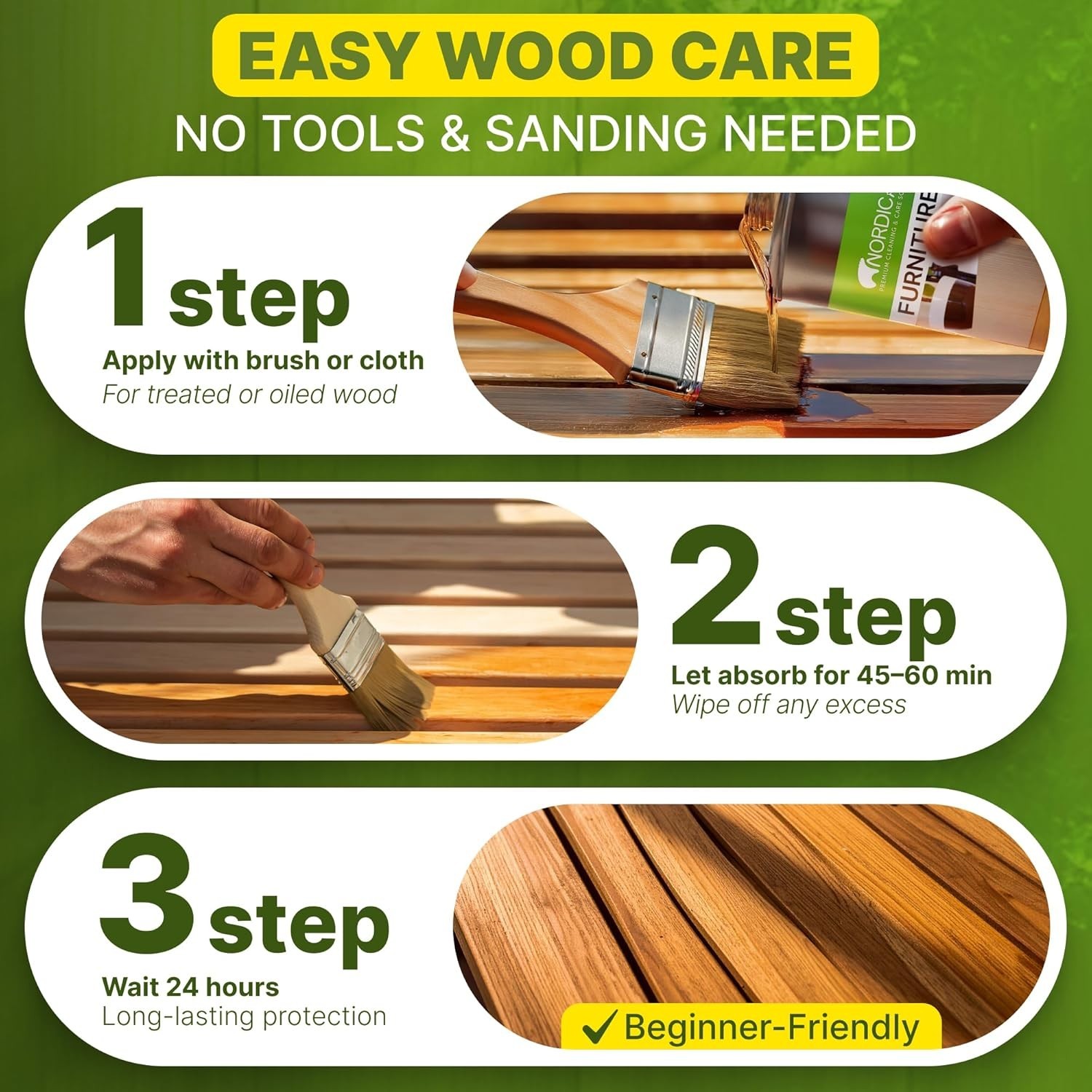Wood Oil Colorless - Walnut Oil, Teak Oil, Wood Oil Furniture for Oak, Beech...