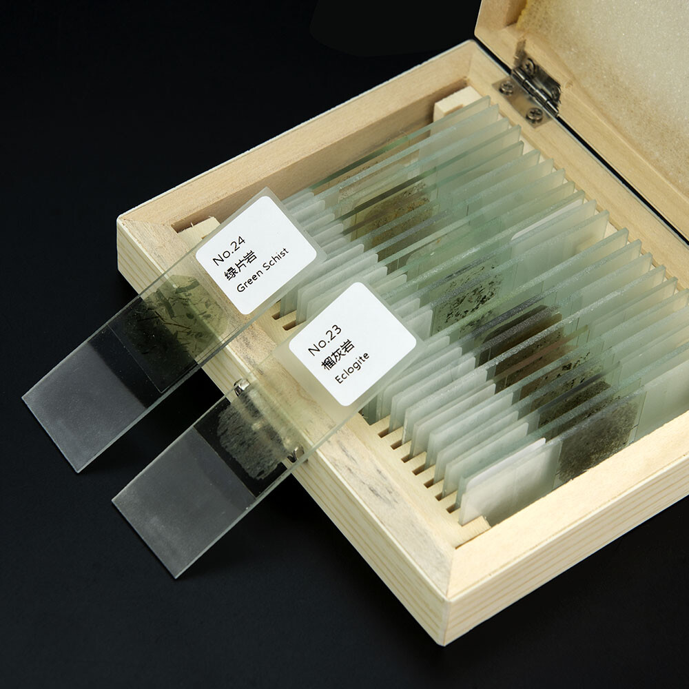 30um Geological Grinding Flakes Prepared Ore Rock Specimen Microscope Slides
