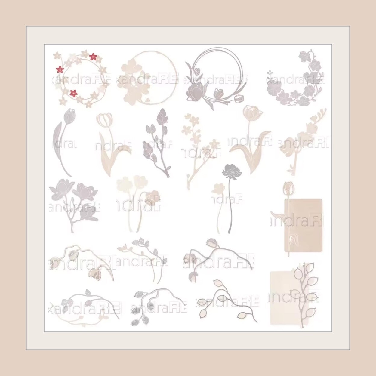 ALEXANDRA RENKE ARTIST FLOWER SERIES 2025  DIES "MAKE SOMETHING BEAUTIFUL!"