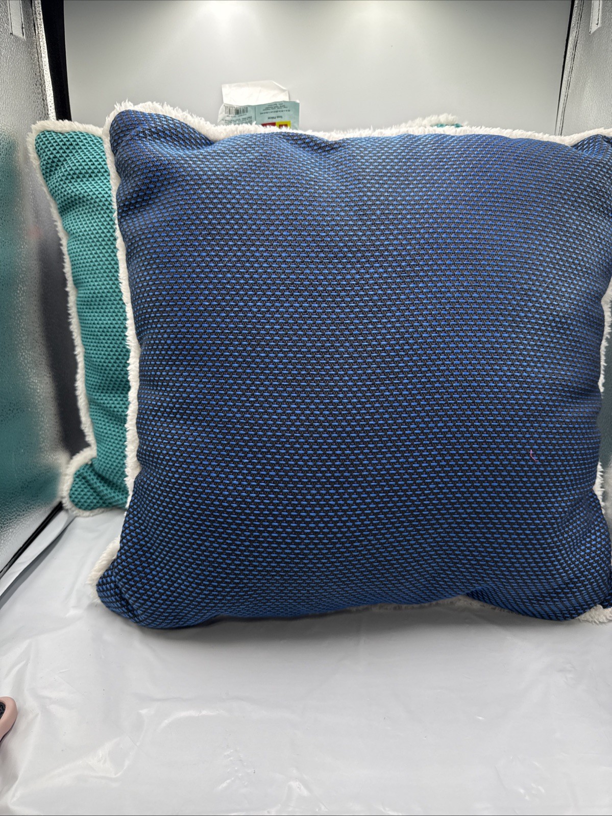 LEGO Textured Tonal Square Pillow Green/Blue 20" x 20" LEGO x Target Collection
