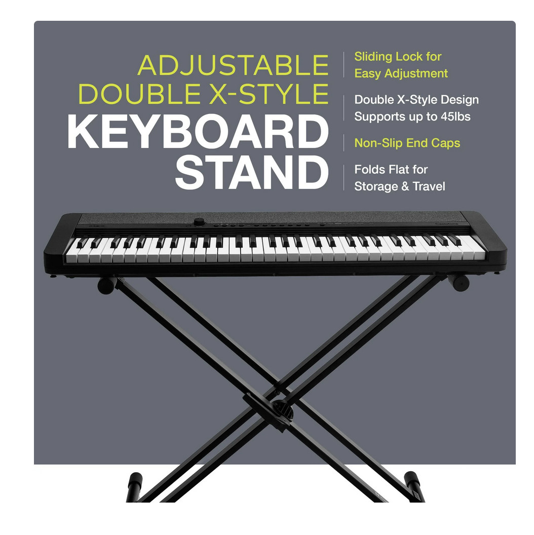 Knox Gear Adjustable Double X Keyboard Stand