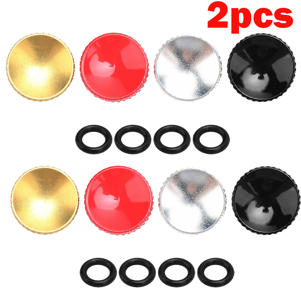 2pcs Brass Concave Shutter Release Button Rubber Ring For Fujifilm Nikon Sony