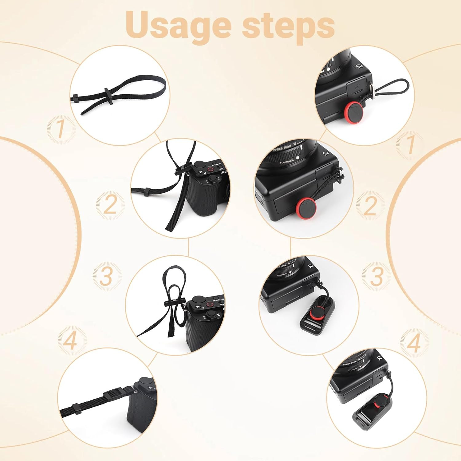 DSLR SLR Camera Neck and Shoulder Strap with Quick Release Buckles