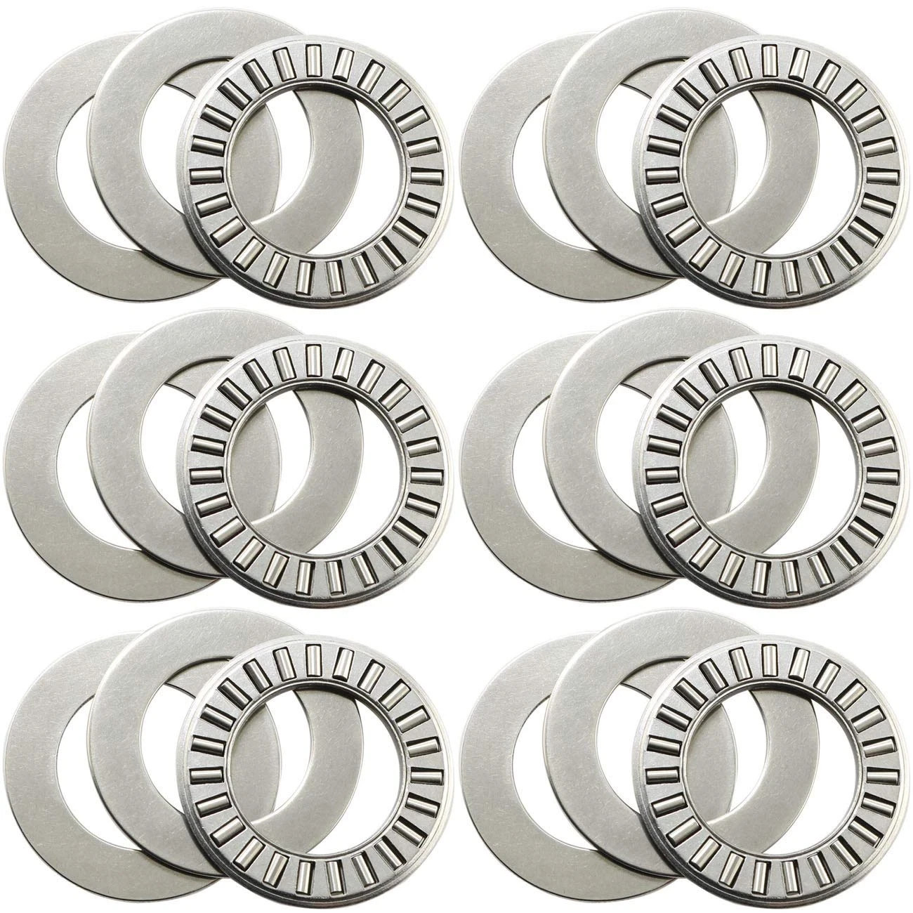 6 Sets Thrust Needle Roller BearingsRoller Bearing with Two Washers 3/4