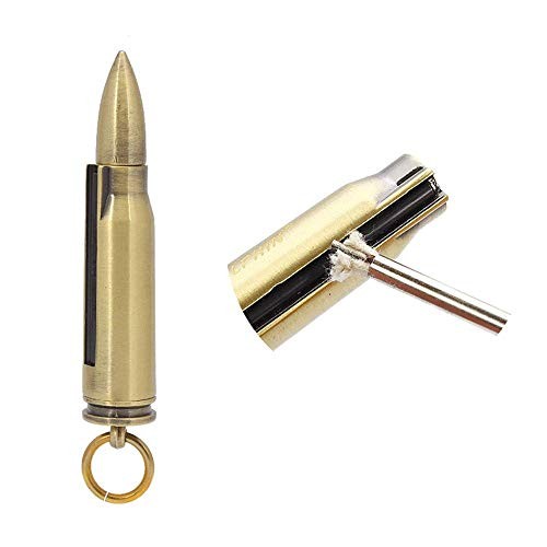 Flint Fire Starter Keychain Lighting Medium Metal Matchstick