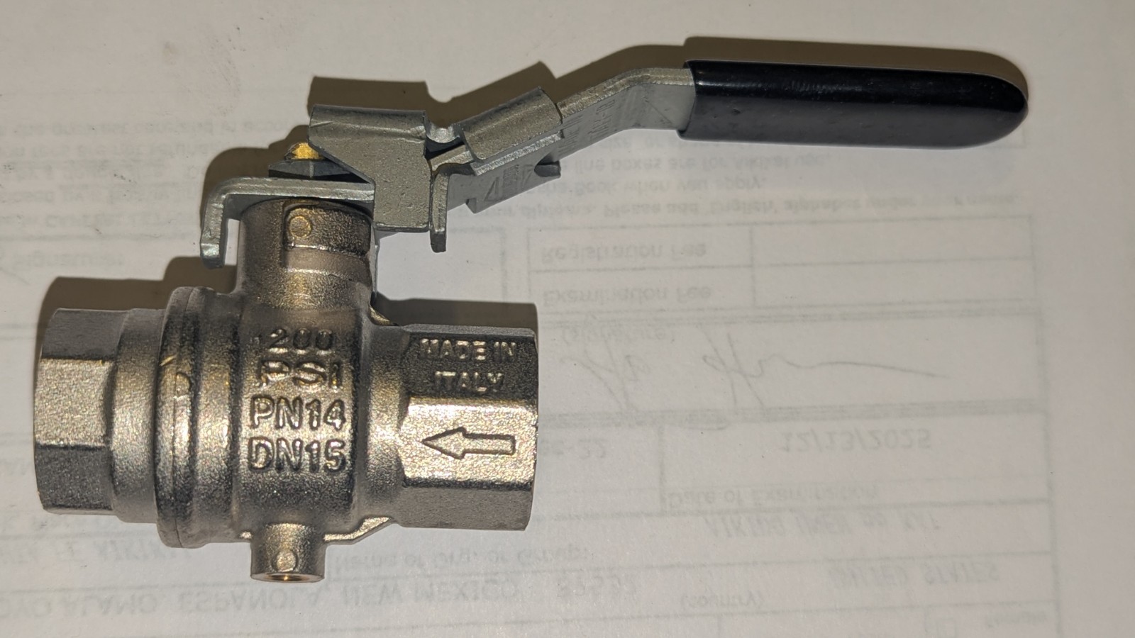 (1) Parker Hirata BVG4P-1/2Lock Vented Ball Valve Locking Handle 1/2" NOS