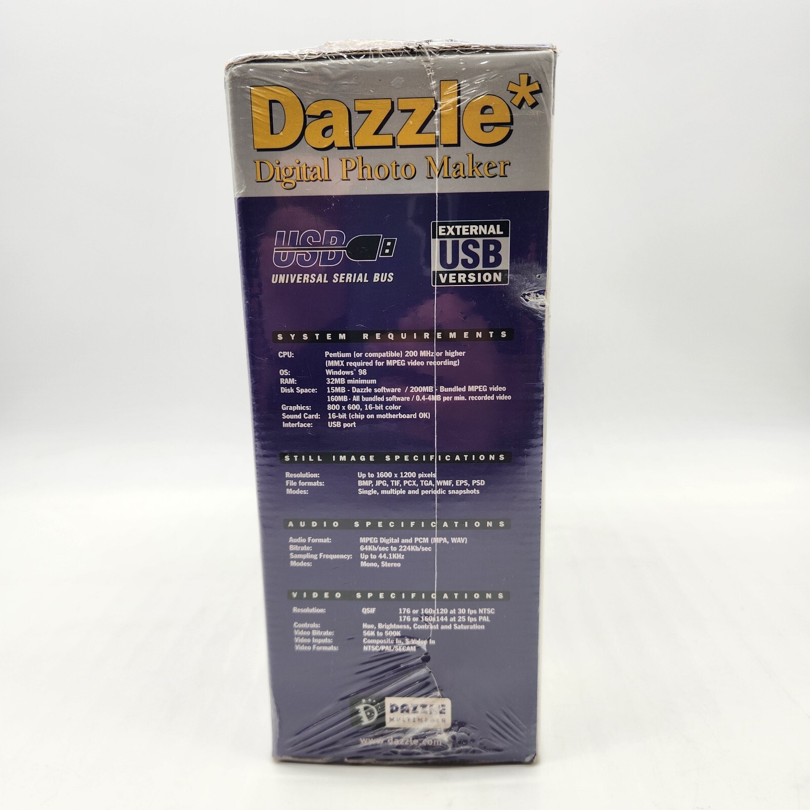 Dazzle Digital Photo Maker for Camcorder Ext USB Version Windows 98 Sealed