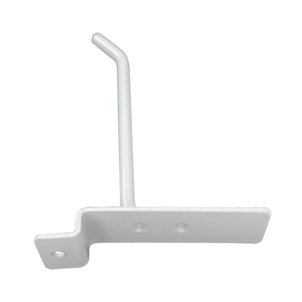 4" Slatwall Hook Panel Display Hooks, 1/4" Thickness Metal, Gloss White - PACK 2