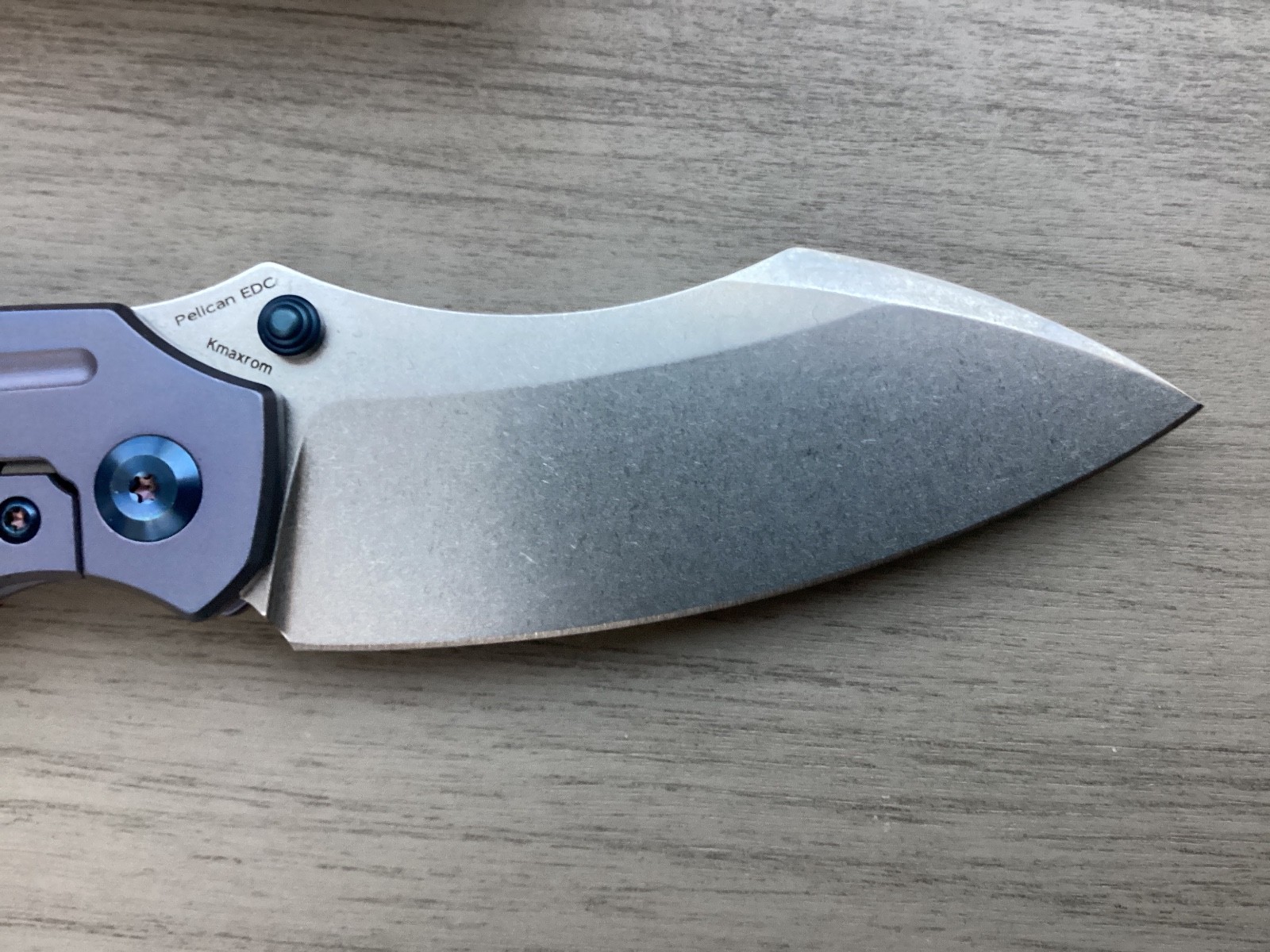 Kansept Pelican EDC Framelock S35VN Blue Anodized Titanium K10186A
