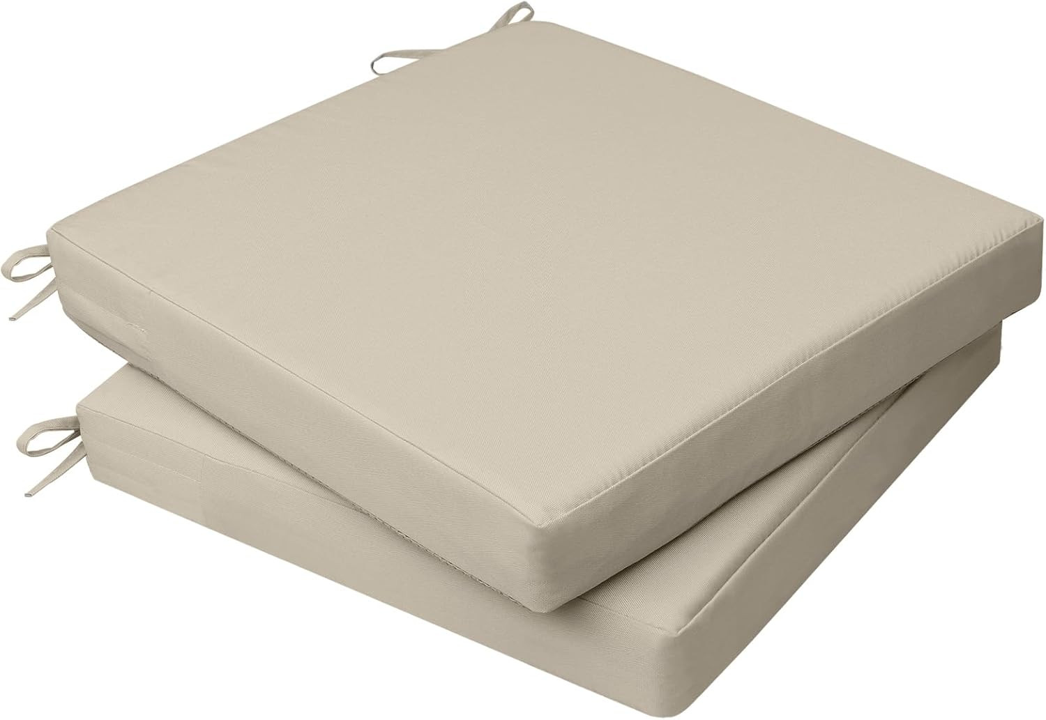 Outdoor Seat Cushions for Chairs, Waterproof, Fade-Resistant, 24" X 24" X 4", Pa