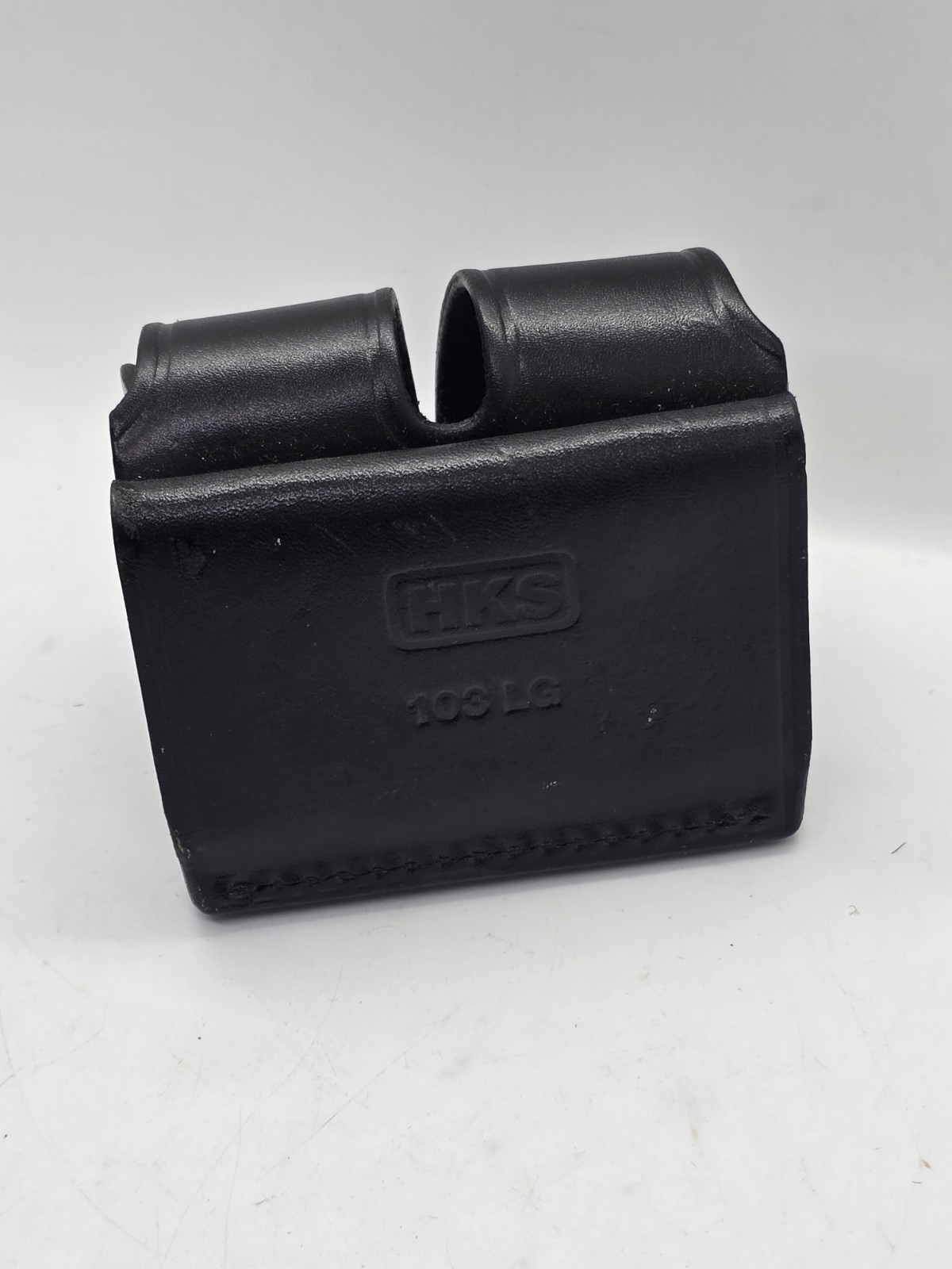 HKS 103 Med Speed Loader Dual Case Pouch belt loop Black