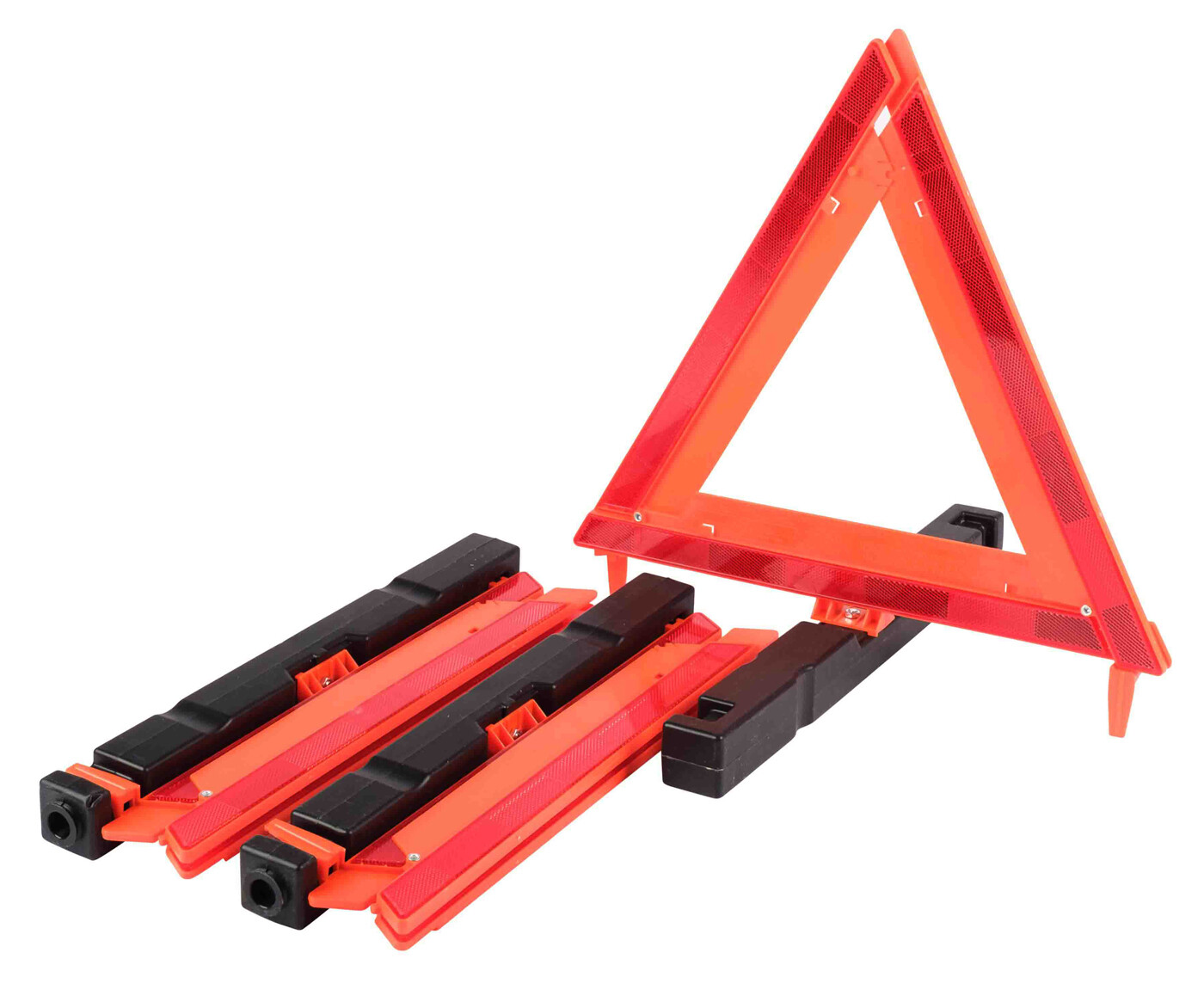 (2 Pack) Warning Triangle 17" Sides DOT Approved (Collapsible, Set of 3 pcs)