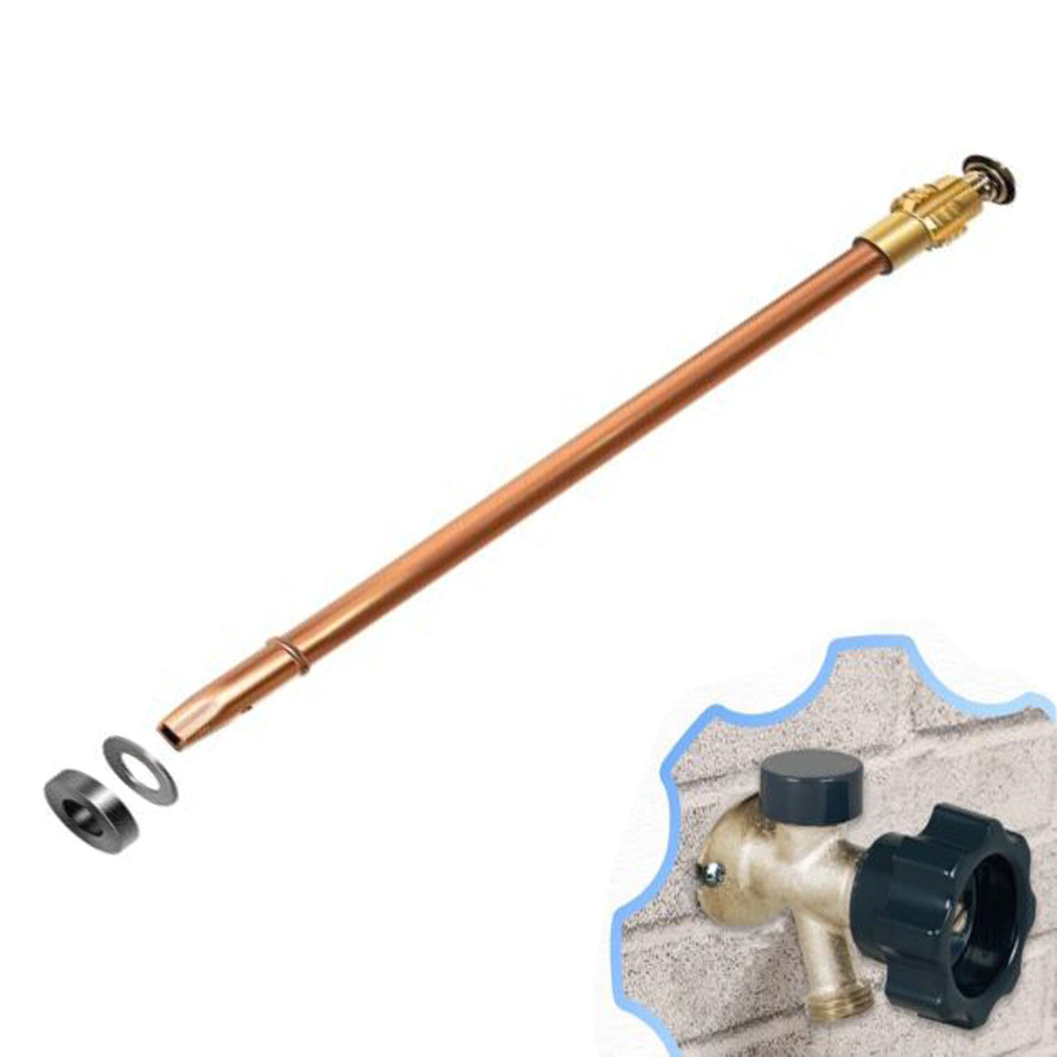 123-0093 500 Series for Mansfield Style Stem Assembly for 8" Sillcock ASFP