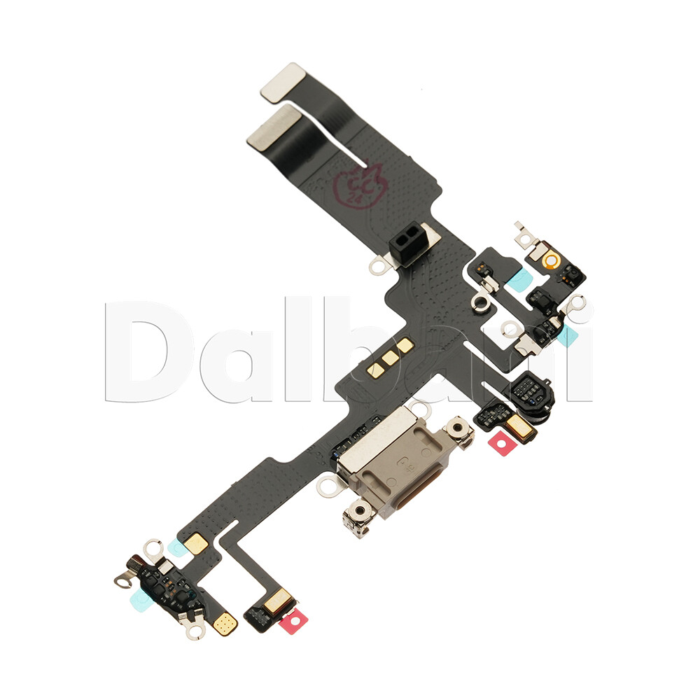 OEM Charging Port Charger Dock Mic Flex Cable For iPhone 14 White