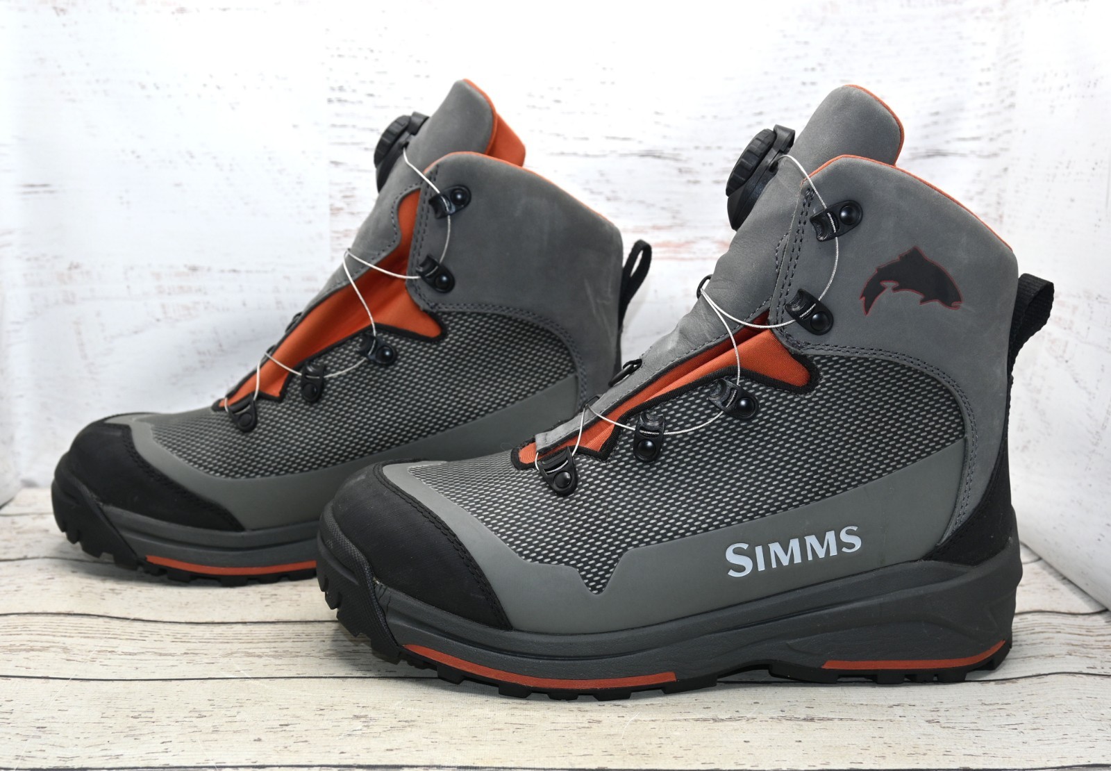 Simms Men's Guide BOA Wading Boots Vibram Sole, Mens US Size 10 Never Worn