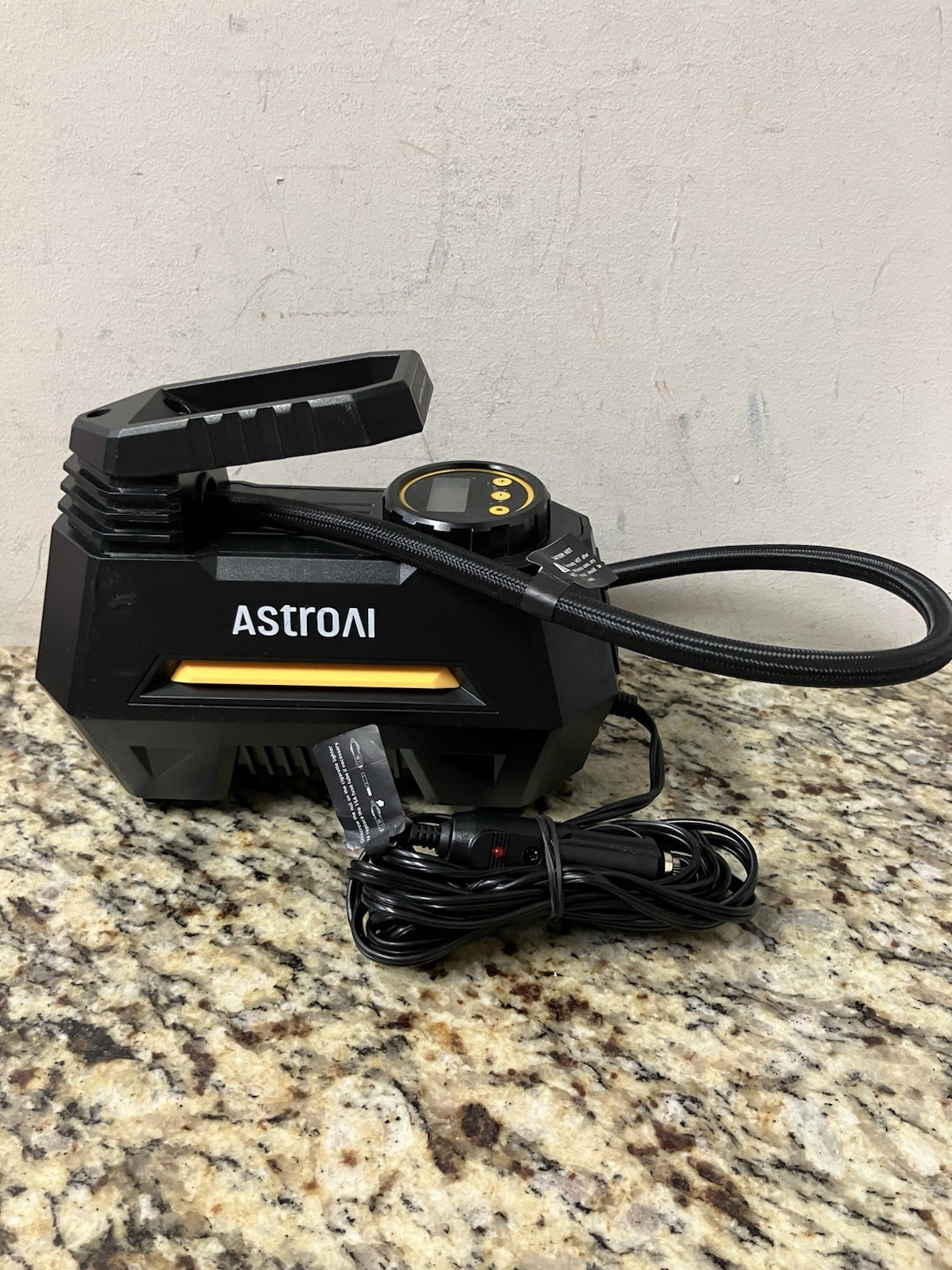 YELLOW AstroAI Tire Inflator Portable Air Compressor Air Pump for Car Tires NEW