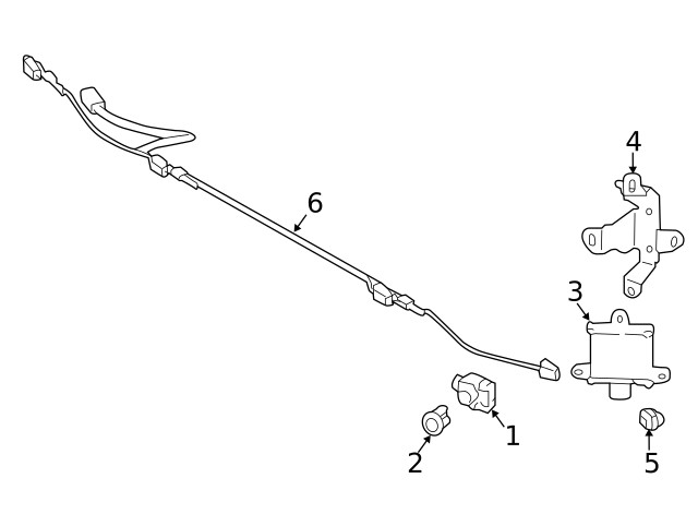 Genuine Subaru Blind Spot Radar Bracket 87613fl030