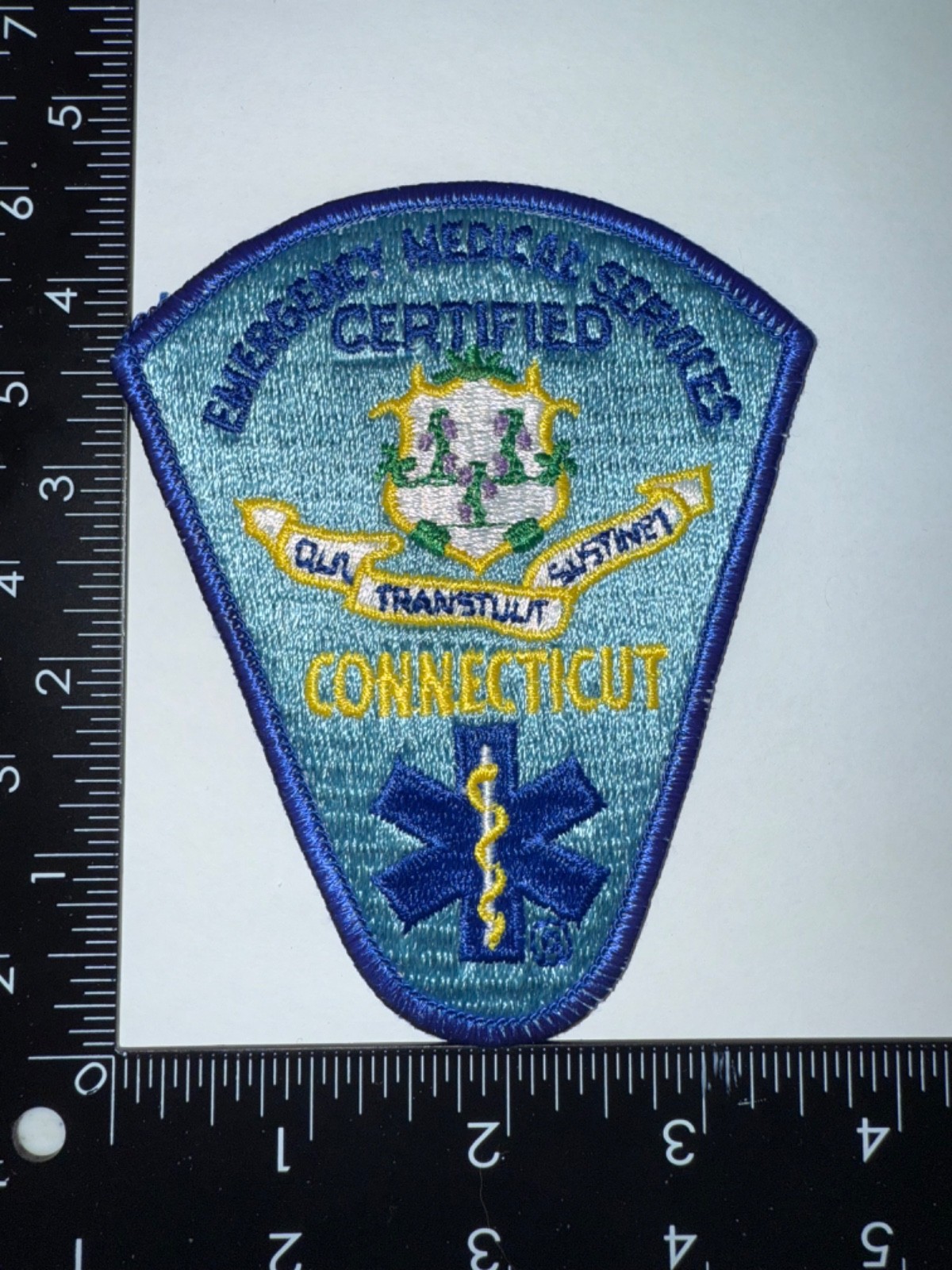 Certified Emergency Medical Services EMS Connecticut CT Shoulder Patch Obsolete