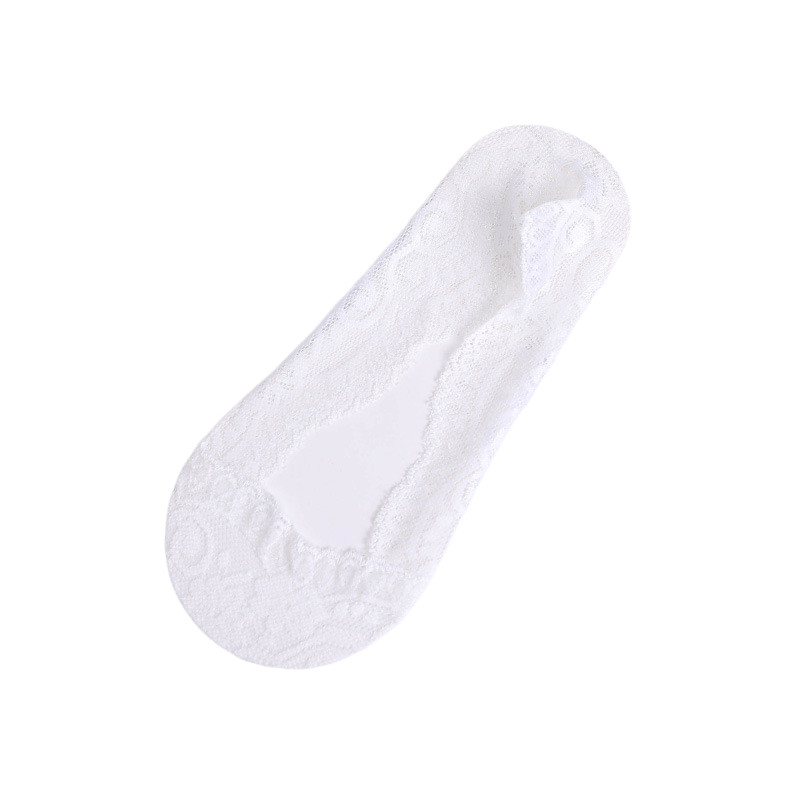 5 Pairs Women Lace Flower Mesh Socks Invisible No Show Breathable Boat Socks
