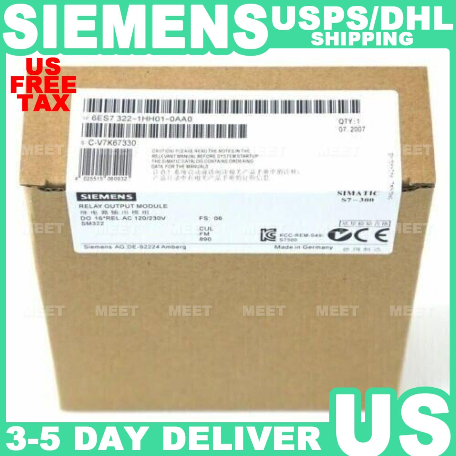 New Siemens 6ES7322-1HH01-0AA0 6ES7 322-1HH01-0AA0 1 Year Warranty Fast Shipping
