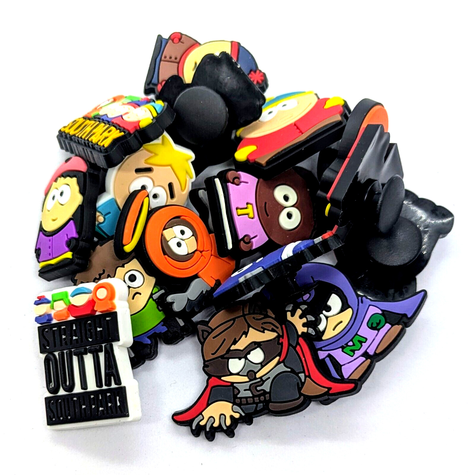 SOUTH PARK SHOE CHARMS (16pcs) Funny Cartoon Show Unique Gift Set Lot
