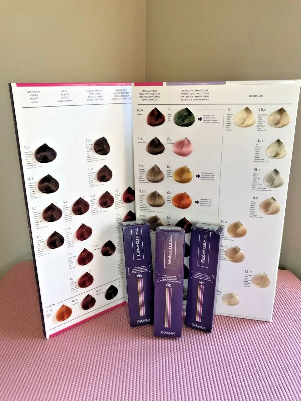 SALERM HAIR COLOR  75 ml / 2.3 oz (CHOOSE FROM 134 COLORS)