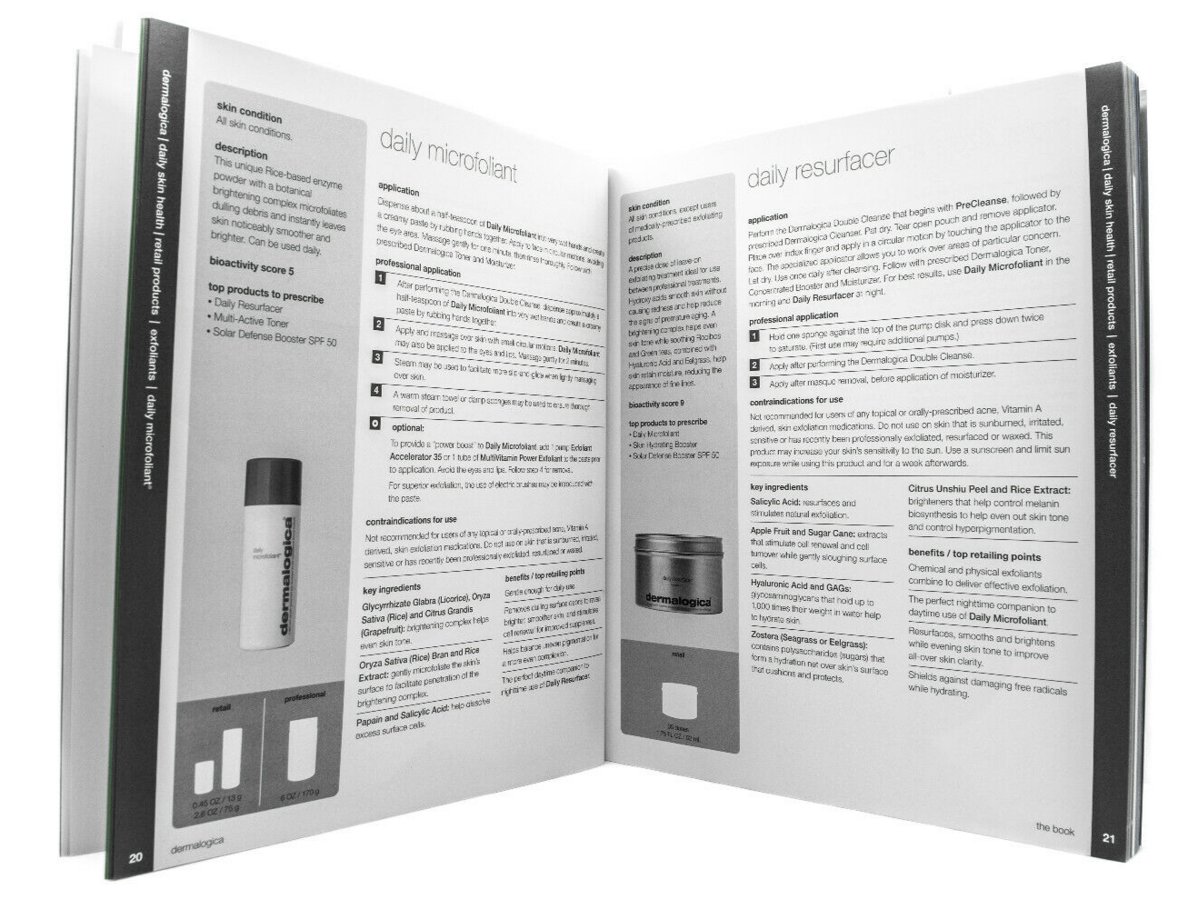 Dermalogica "The Book" Informational Guide *New*