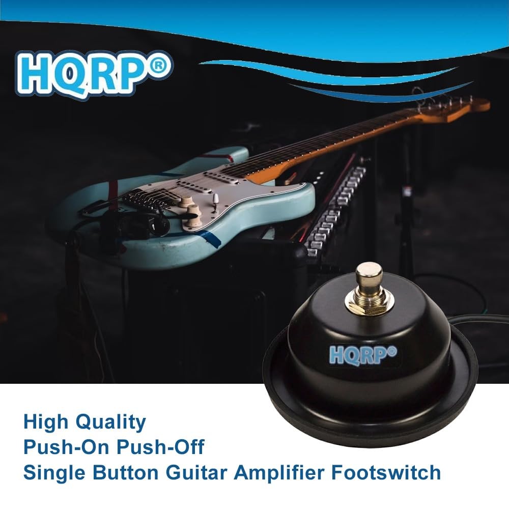 1-Button Guitar Amp On/Off Footswitch with 1/4-Inch Jack