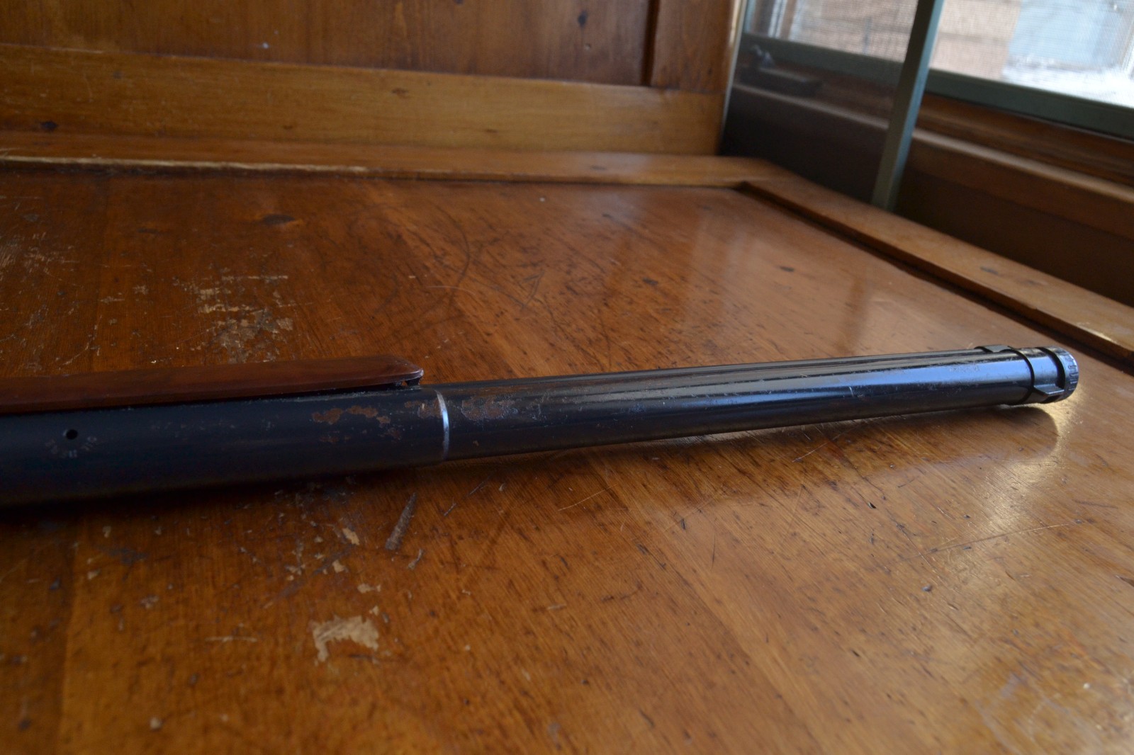 Vintage Daisy Model 111 Air Rifle BB Gun Cougar Graphics Working Condition
