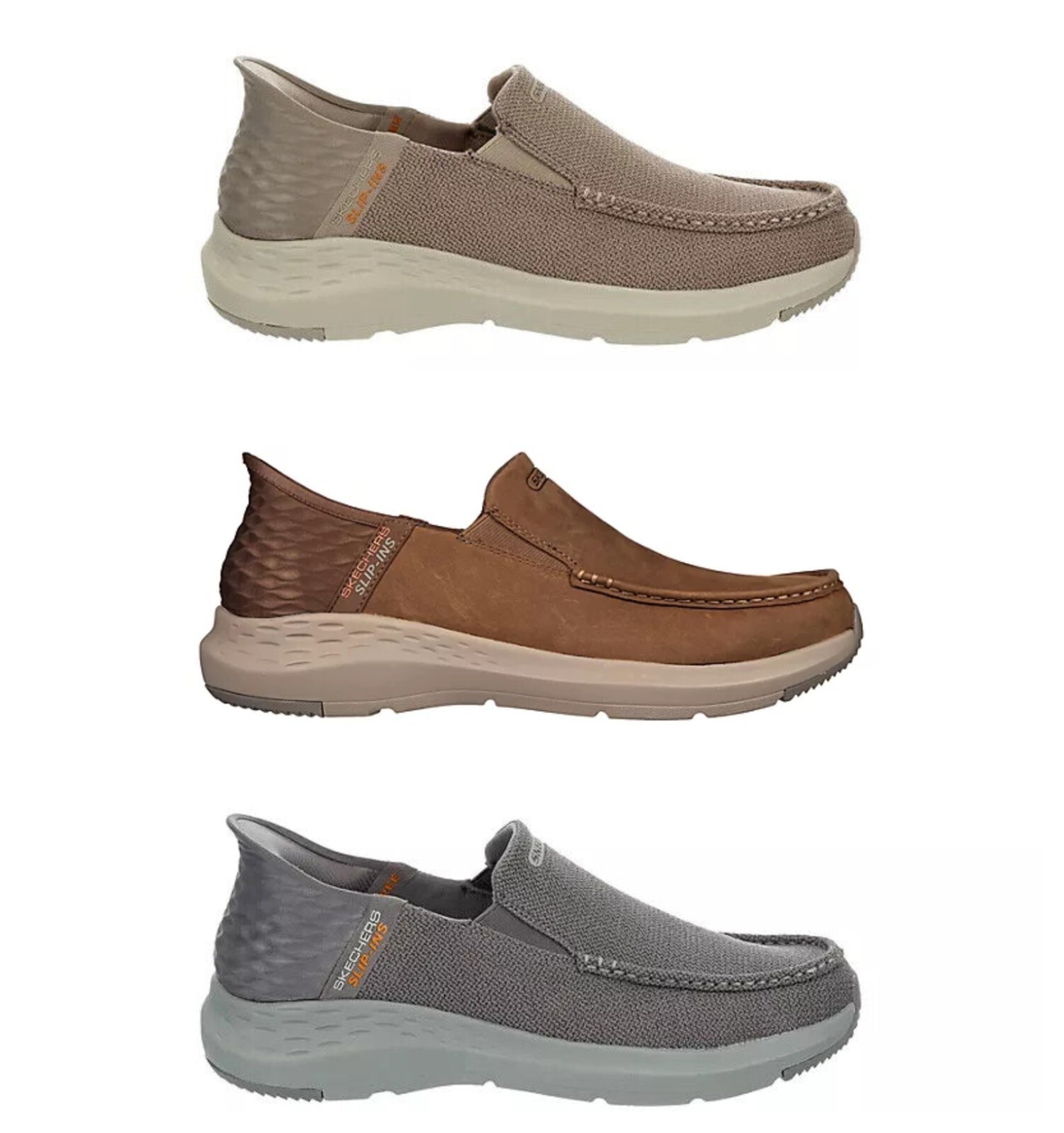 SKECHERS MENS SLIP-INS PARSON MEMORY FOAM SUPER COMFORTABLE SLIP ON SNEAKER