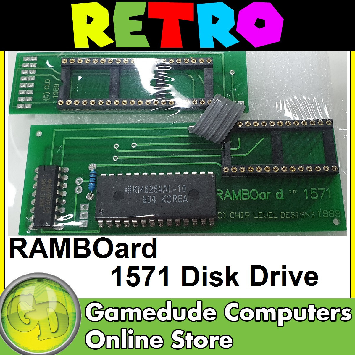 1571 RAMBOard by Chip Level Designs - Adds 8K to your 1571 - C 64/128 - [F05]
