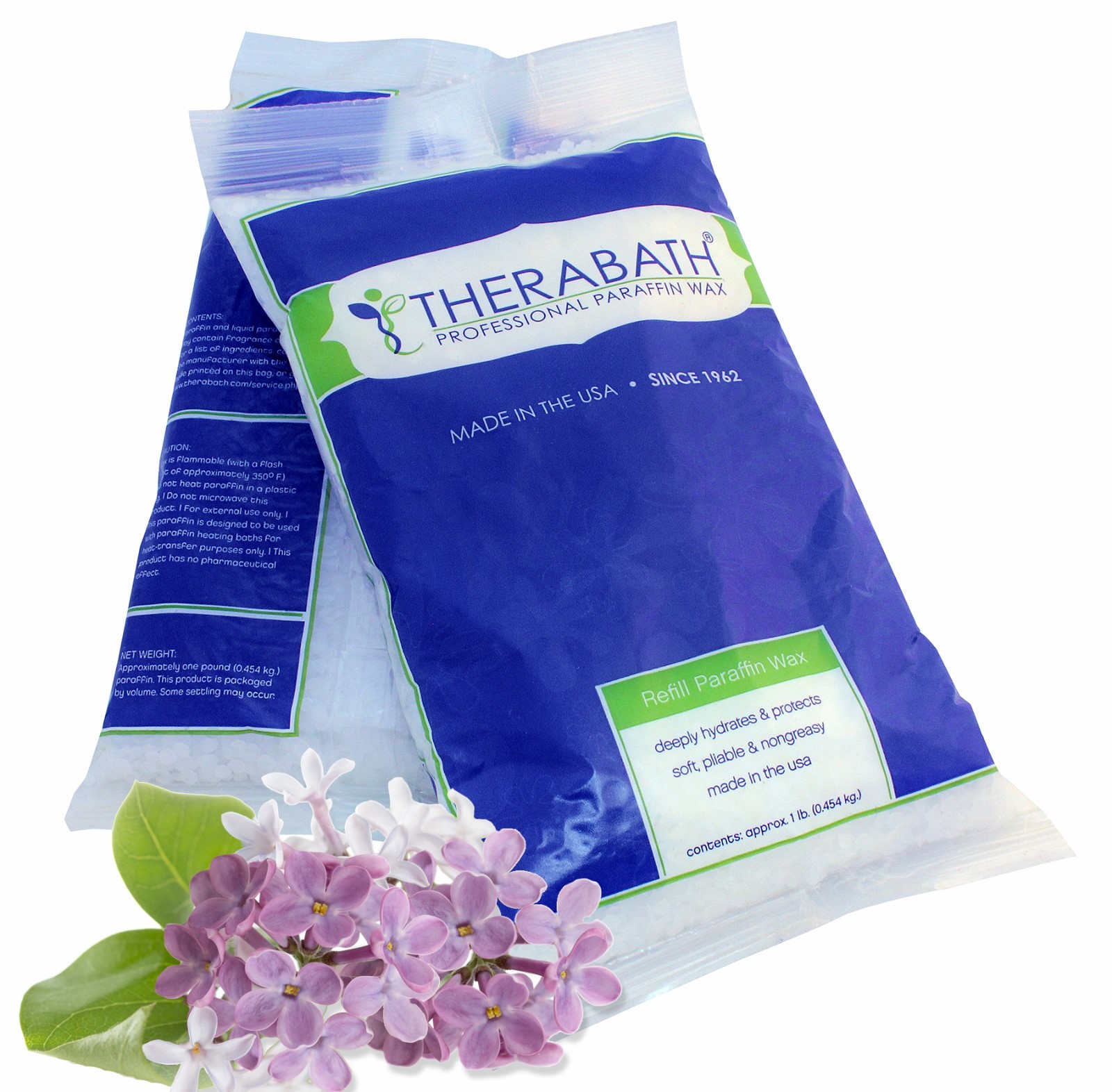 6 1lb Bags Blooming Lilacs Refill Paraffin 4 Therabath Professional PRO Wax Bath