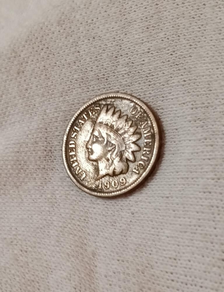 1909-S Indian Head cent, VF