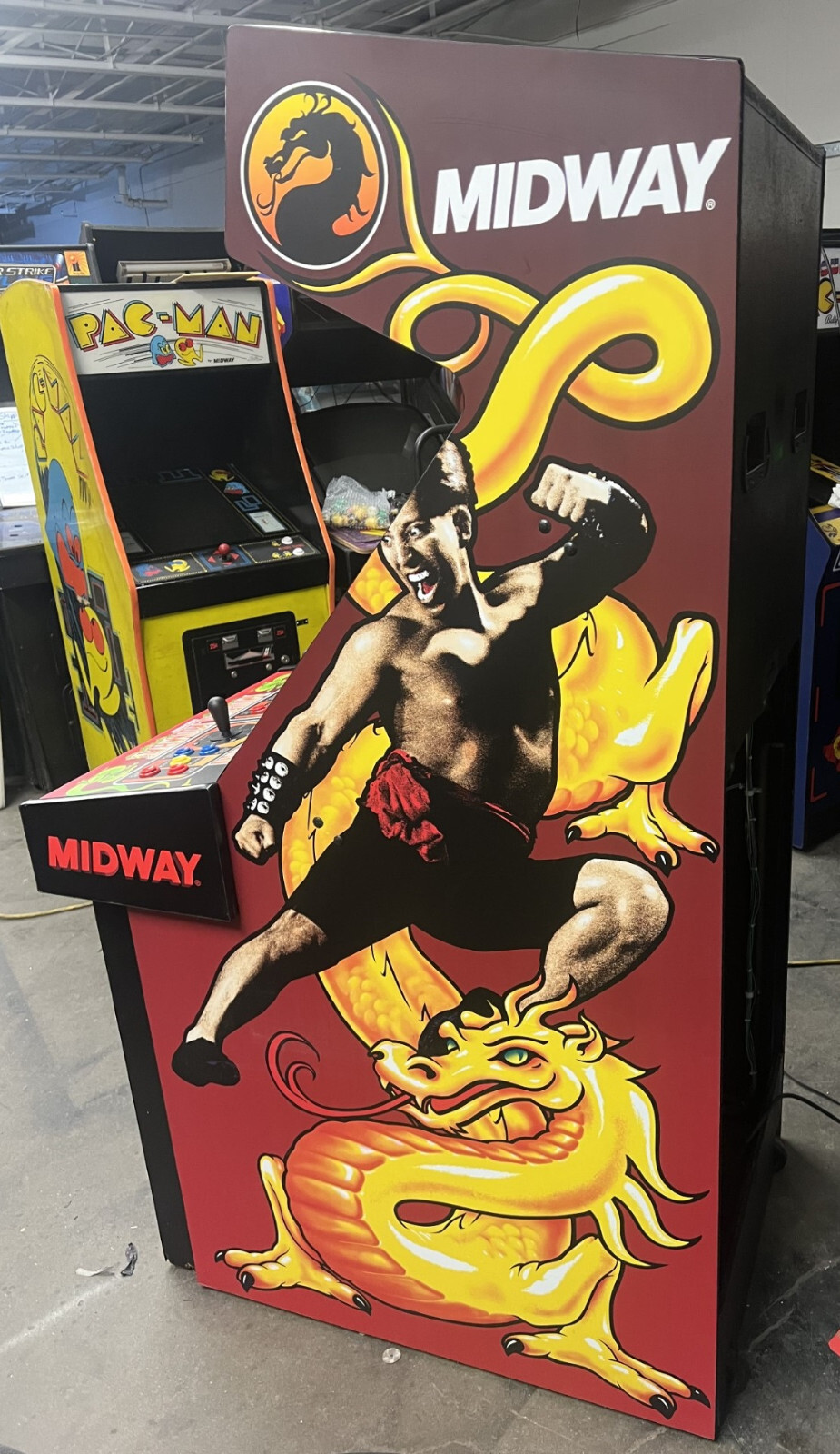 MORTAL KOMBAT ARCADE MACHINE by MIDWAY 1992-Test