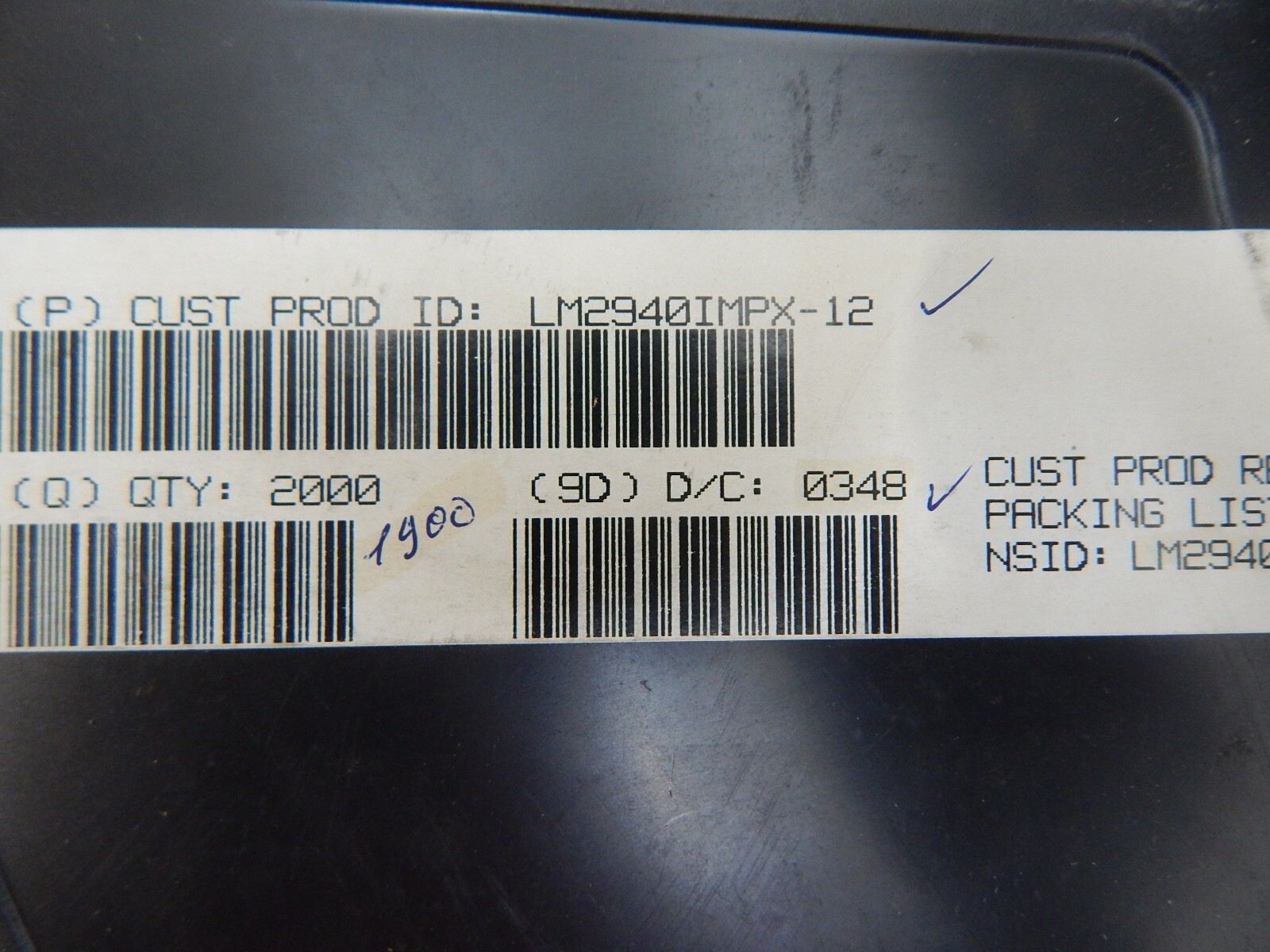 NATIONAL LM2940IMPX-12 LDO Voltage Regulator 4-SOT-223 - LOT OF 5 PIECES