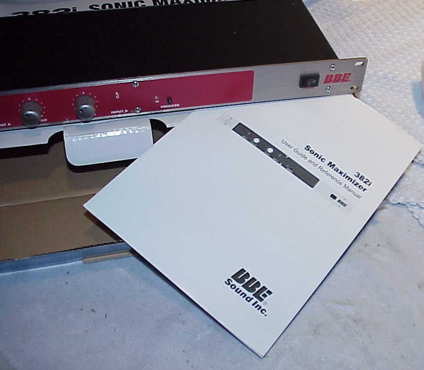 BBE 382i Sonic Maximizer Rackmount Unit - MINT IN THE BOX